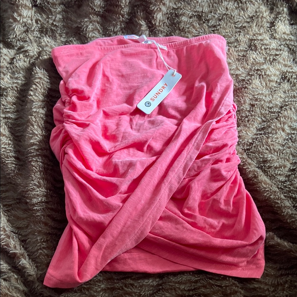Sundry Pink Tank Top